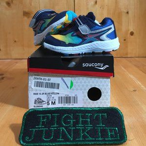 NEW! Saucony RIDE 10 JR Toddler 5 Shoes Sneakers